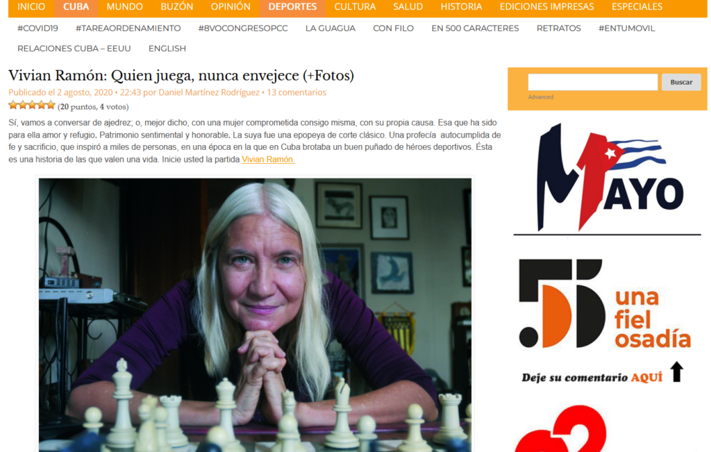 Vivian Ramón: Quien juega, nunca envejece