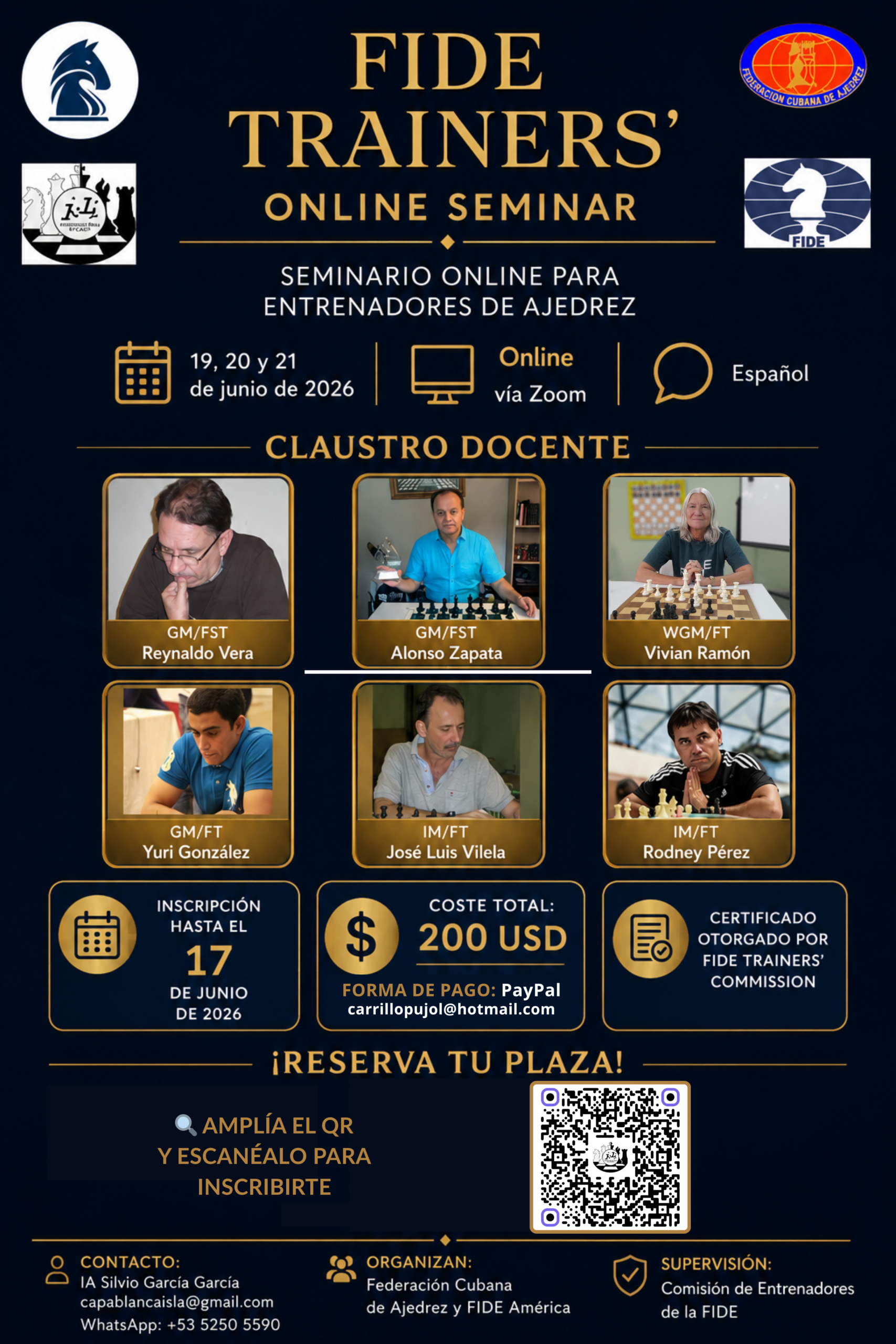 flayer de entrenadores